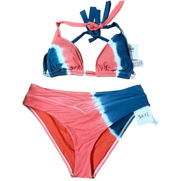 SKYE NWT Celeste Tye Dye Bikini Size L/M - Picture 1 of 6